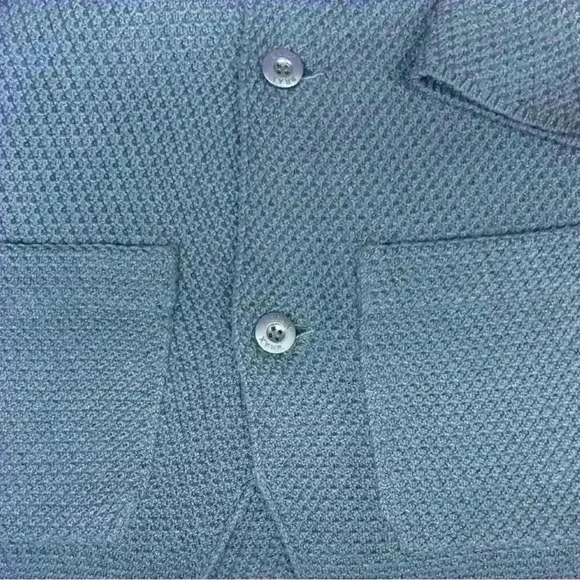 BRAX Men's Jasper Sweater Knit Blazer Sea Navy Blue Waffle Textured Size 52 - Picture 7 of 12